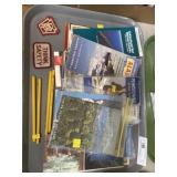 Vintage Roadmaps and Railroad Pencils