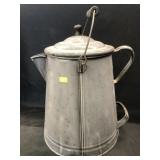 Gray Agateware Coffee Pot