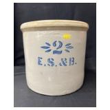 2 Gallon Straight Sided Storage Crock