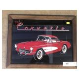 Corvette Glass Sign