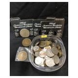 Foreign Currency w/ Bicentennial Medals