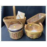 (4) Longaberger Baskets