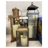 (3) Candle Lanterns