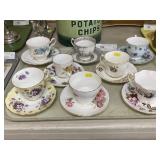 Chinaware Cups and Saucers