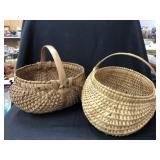 (2) Contemporary Woven Baskets