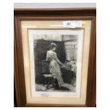 Framed European Block Print