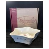 Longaberger Pottery Star Dish