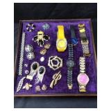 Costume Jewelry and Wristwatches