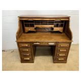Modern Oak Rolltop Desk