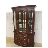 Mahogany 2 Pc. Mirrored Back China Hutch