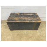 Vtg. Blue/Gray Painted Wood Box