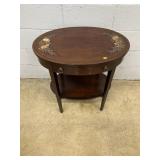 Mahogany Oval 1-drawer Table
