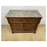 Victorian Marble Top Chest of Drawers