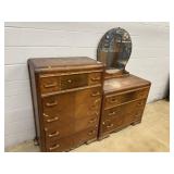 Waterfall 2 Pc. Vtg. Bedroom Suite