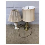 (2) Various Table Lamps