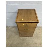 Modern Oak 2-drawer File Cabinet