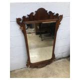Mahogany Chippendale Style Mirror