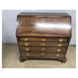 Walnut Slant Lid Modern Desk