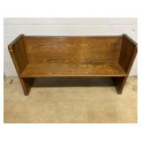Oak Vtg. Church Pew