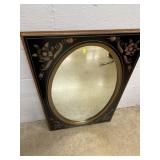 Ethan Allen Decorated Oval Mirror