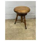 Vtg. Circular Adjustable Stool