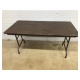 5ft Folding Pressed Wood Table
