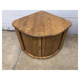 Oak Corner End Table