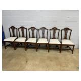 Set of 6 Mahogany Dining Room Chairs