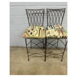 2 Metal Bar Stools