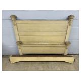 Vtg. Bed w/ Crackle Paint