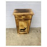Pine Trash Can Receptacle