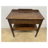 Vtg. Oak 1-drawer Server