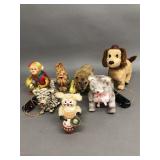 7 Vintage Battery Op & Wind-Up Animal-Themed Toys