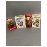 2 Vintage Monkey-Themed Toys