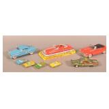 8 Vintage Tin Friction and Tin Litho Cars
