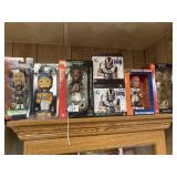 7 Football Bobbleheads All MIB