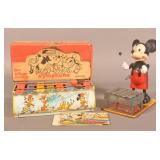 Disney Xylophone w/ Box & Mickey Playing