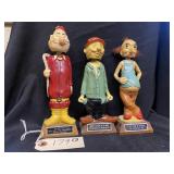 (3) 1960s Funny Sayings Bobbleheads