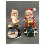 2 Battery Op Santa Toys