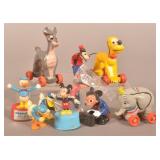 (10) 1960s Disney-Themed Plastic Toys