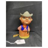 1960s Cowboy Tape Measurer Bobblehead