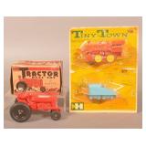 Hubley Tractor and Train w/ Boxes