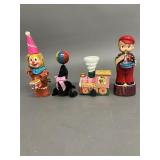 4 Vintage Tin Wind-Up Toys