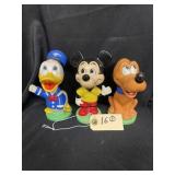 3 Disney 1960s Bobbleheads, Mickey Mouse
