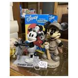 2 Mickey Mouse Bobbleheads Steamboat Willie