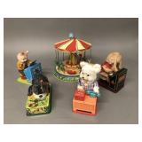 5 Vintage Tin Toys