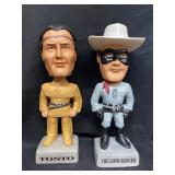 Sams Lone Ranger & Tonto Bobbleheads