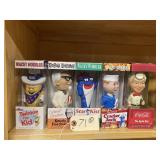 5 Wacky Wobbler Bobbleheads MIB All Food
