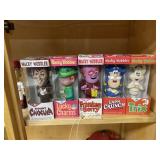 5 Wacky Wobbler Bobbleheads MIB All Cereal