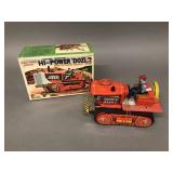 High Powered Dozer Battery Op Tin Toy
